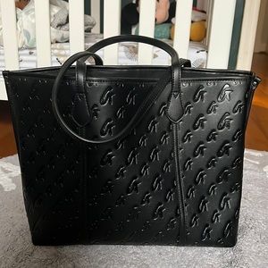 Glam-aholic MONOGRAM SLEEK TOTE MATTE BLACK